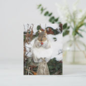 Wintereekhoorndruk Briefkaart (Staand voorkant)