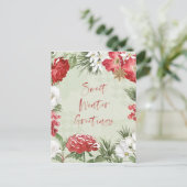 Wintereten Feestdagenkaart (Staand voorkant)