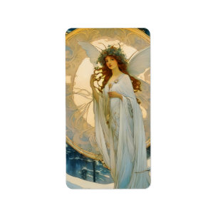 winterfee-artistiek etiket