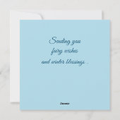 winterfee-artistiek feestdagenkaart (Achterkant)