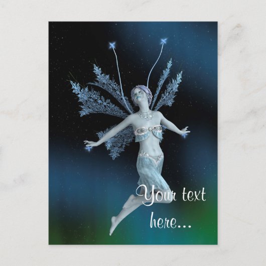 Winterfee Briefkaart (Voorkant)