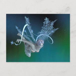 Winterfee Briefkaart