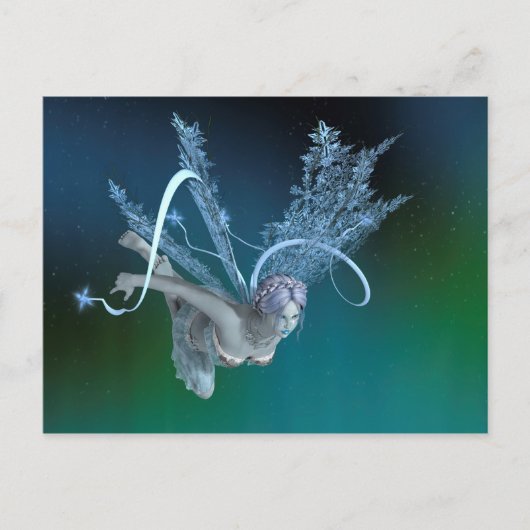 Winterfee Briefkaart (Voorkant)