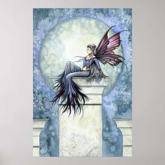 Winterfee Full Moon Poster Afdruk (Voorkant)