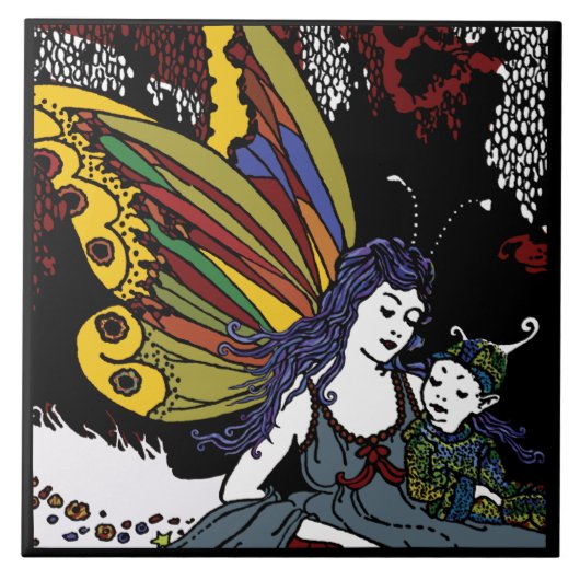 Winterfeeën Tegeltje (Voorkant)