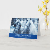 Winterfeest met schitterend paard kaart (Gele Bloem)