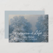 Winterfeest van de begrafenis van het leven kaart (Voorkant / Achterkant)