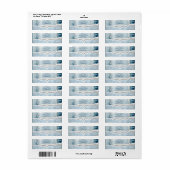 Winterfeestdag Etiket (Full Sheet)