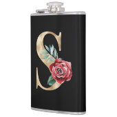 Winterfeestdagen initialen letter S Heupfles (Links)