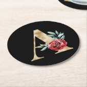 Winterfeestdagen initialen onderzetter letter A (Gebogen)