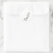 Winterfeestdagen initialen sticker (Tas)