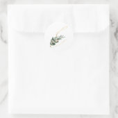 Winterfeestdagen initialen sticker (Tas)