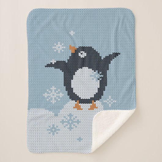 WinterFeestdagen Sherpa Deken (Voorkant)