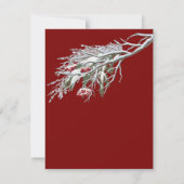 Winterfeesten in de sneeuw, met Kittens Aankondiging (Achterkant)