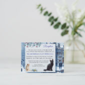 Winterfeesten in de sneeuw, met Kittens Informatiekaartje (Staand voorkant)