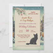 Winterfeesten in de sneeuw of in de zon. kaart (Voorkant)