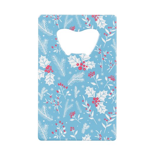 Winterflora 2 kredietkaart flessenopener (Voorkant)