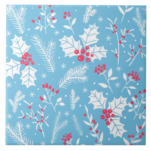 Winterflora 2 tegeltje (Voorkant)