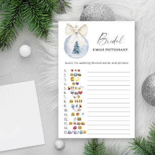 Winterflora bruiloftsshower emoji pictionary spel