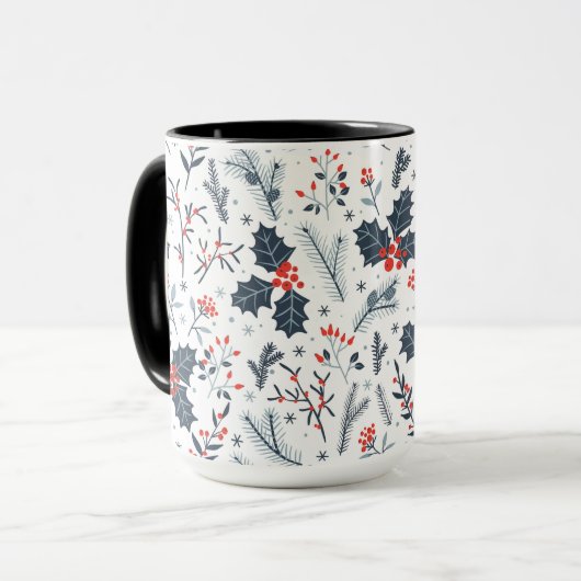 Winterflora Mok (Voorkant links)