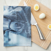 Winterfoto van het schitterende paard theedoek (Quarter Fold)