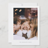 Winterfotokerstkaart Kaart (Achterkant)