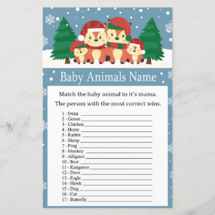Winterfox Baby Animals Naam baby shower