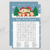 Winterfox Baby shower Word Search Game (Voorkant / Achterkant)