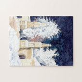 Wintergate bij nacht (schets) legpuzzel (Horizontaal)