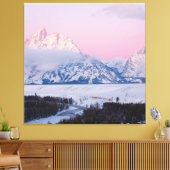Wintergebergte Canvas Afdruk (Insitu (Woonkamer))