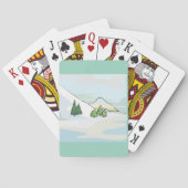 Wintergebergte — Snowy Landschap Pokerkaarten (Achterkant)