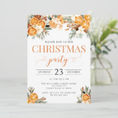 Wintergedroogde sinaasappels Kerstfeest Feestdagenkaart (Staand voorkant)