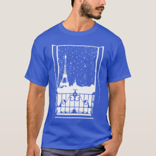 Wintergezicht in Parijs T-shirt