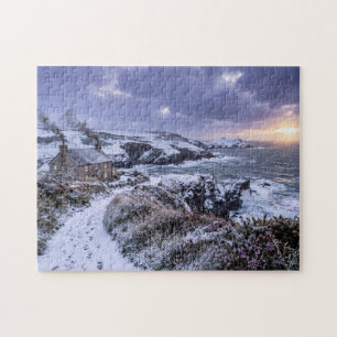 Winterglans op de Cornische kust Legpuzzel