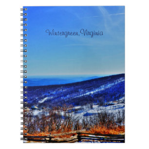 Wintergreen Virginia Mountain Ski Resort in Winter Notitieboek
