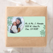 Wintergreen Wreath-fotolabels Etiket (Insitu)