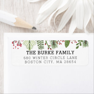 wintergroen blad etiket