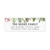 wintergroen blad etiket (Voorkant)