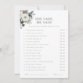 Wintergroen Bloemen Waar Waren Ze Game Kaart (Voorkant)