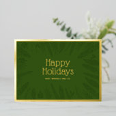 Wintergroen Lijst Prettige feestdagen (Staand Voorkant)