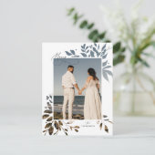 Wintergroen Uitsnede Vakantie Foto Briefkaart (Staand voorkant)