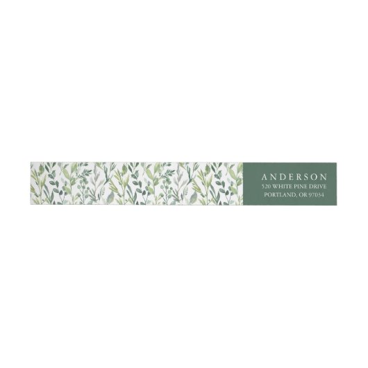 wintergroen | Vakantie wrap around label (Individueel)
