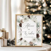 Wintergroene advies en wensen voor pasgetrouwden poster