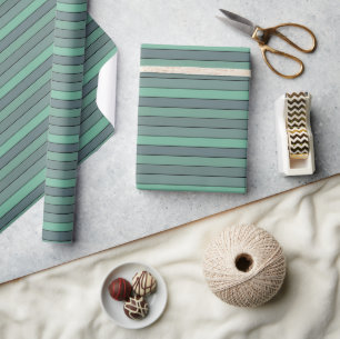 Wintergroene en grijze strepen op Waterverf papier
