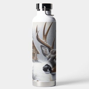 Winterherten/Buck art Waterfles