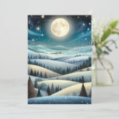 Winterheuvels Feestdagenkaart (Staand voorkant)