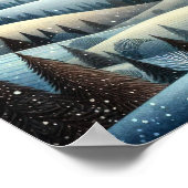 Winterheuvels Poster (Hoek)