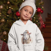 Winterhoed Kerst Schaap Aangepaste Tekst