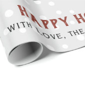 Winterhond, bomen en kerstvakantie cadeaupapier (Rol Hoek)