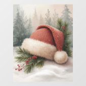 Winterhoofddeksel Raamsticker (Vel)